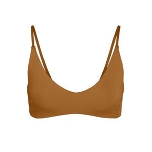 Left on Friday Sunday Top in Tan Lines (brown)
